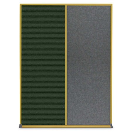 United Visual Products Single Door Radius Corkboard, 24"X36", S UV8001-SATIN-ULTMAR